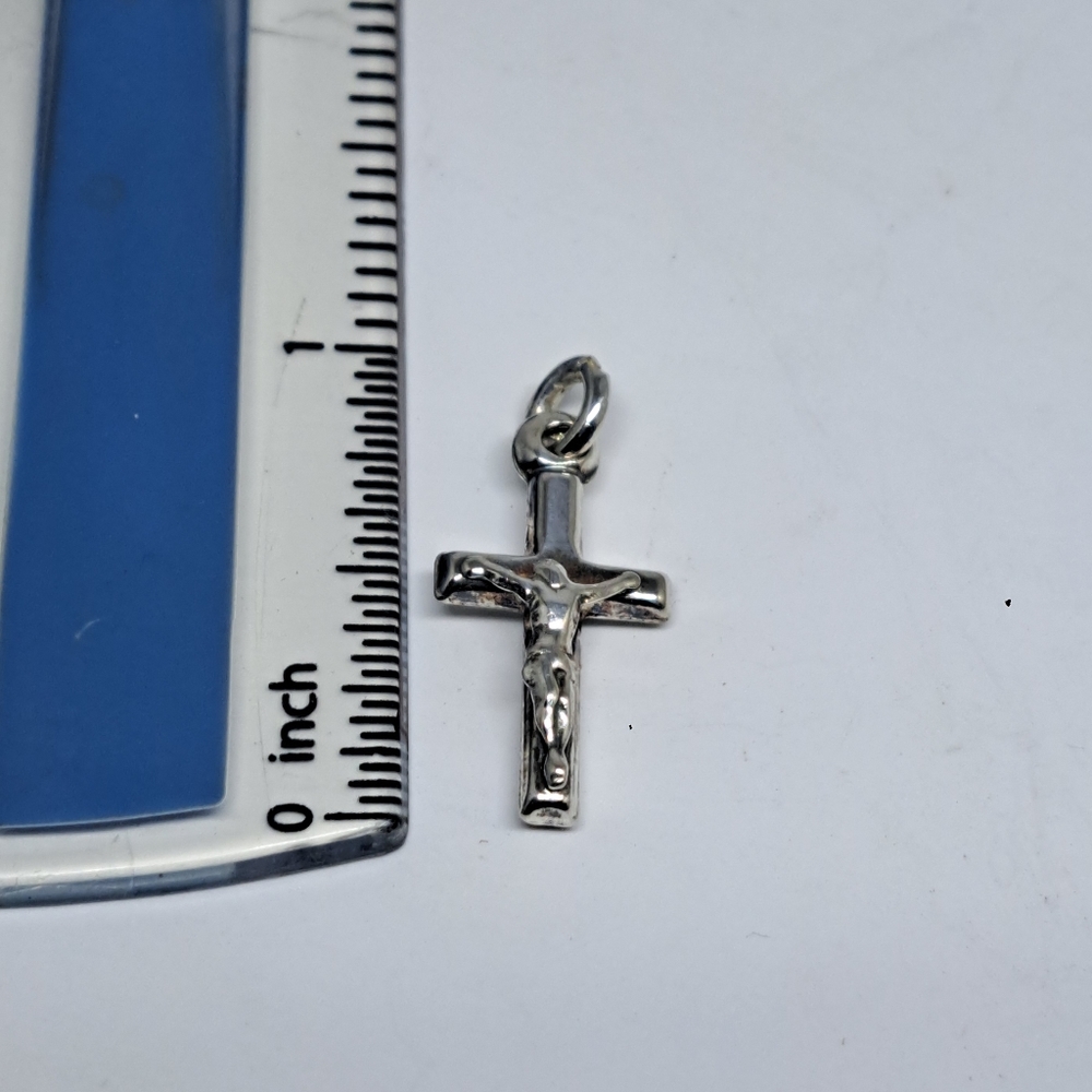 Cross Pendant Charm 925 Sterling Silver